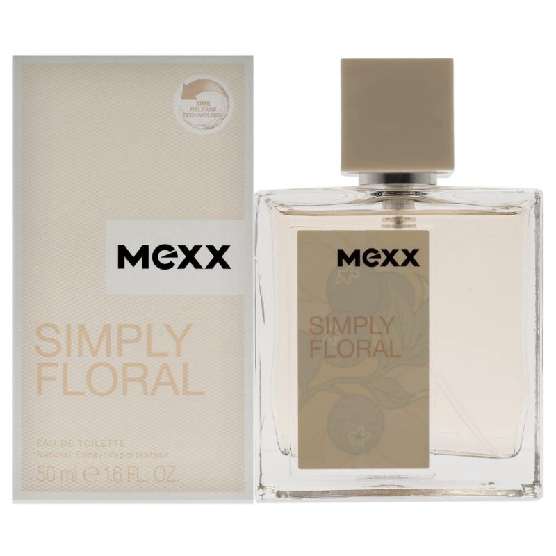 MEXX Simply Floral Eau de Toilette Spray, 1.6 Fl Oz - Image 1